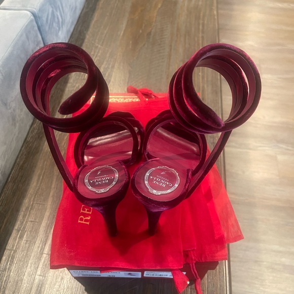 Rene Caovilla's Velvet Cleo sandals - Picture 7 of 9
